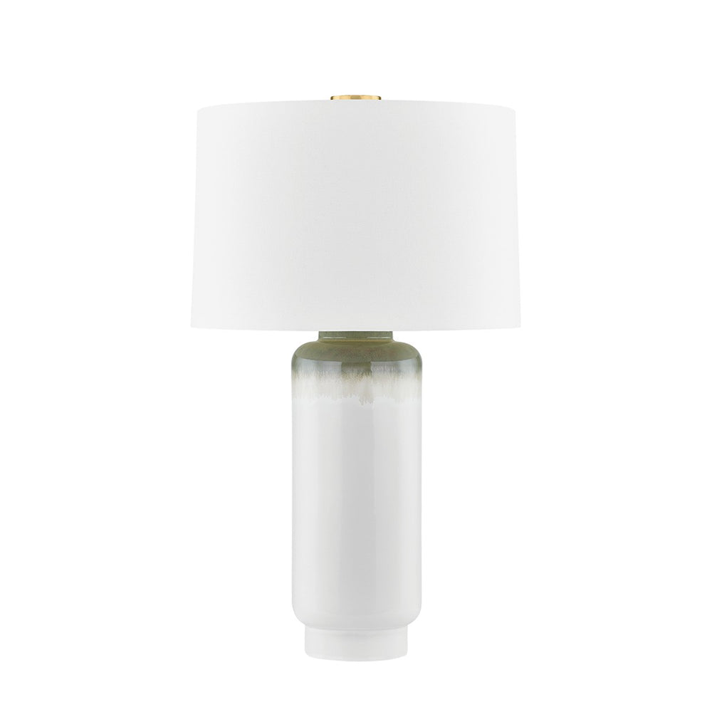 Hudson Valley Canada - One Light Table Lamp - Stafford - Aged Brass/Ceramic Meadow Ombre- Union Lighting Luminaires Decor