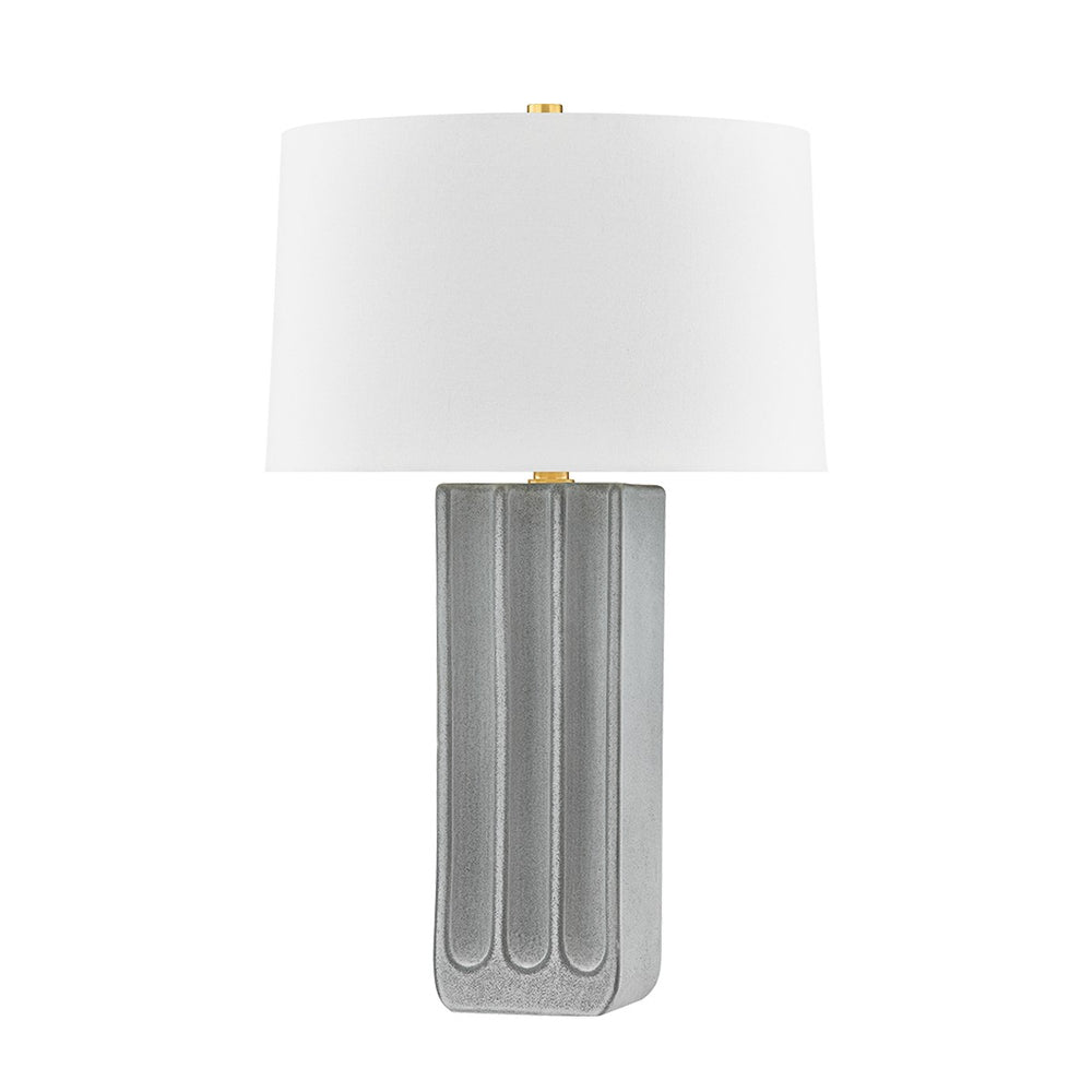 Hudson Valley Canada - One Light Table Lamp - Elmer - Aged Brass/Ceramic Granite- Union Lighting Luminaires Decor