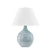 Hudson Valley Canada - One Light Table Lamp - Kearny - Aged Brass/Ceramic Reactive Seaglass- Union Lighting Luminaires Decor