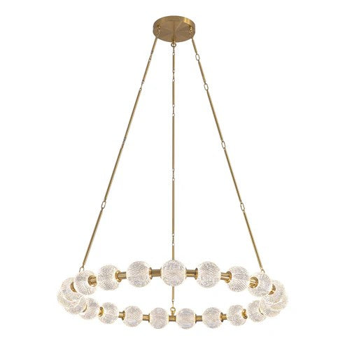 Alora Canada - LED Chandelier - Marni - Natural Brass- Union Lighting Luminaires Decor