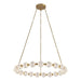 Alora Canada - LED Chandelier - Marni - Natural Brass- Union Lighting Luminaires Decor