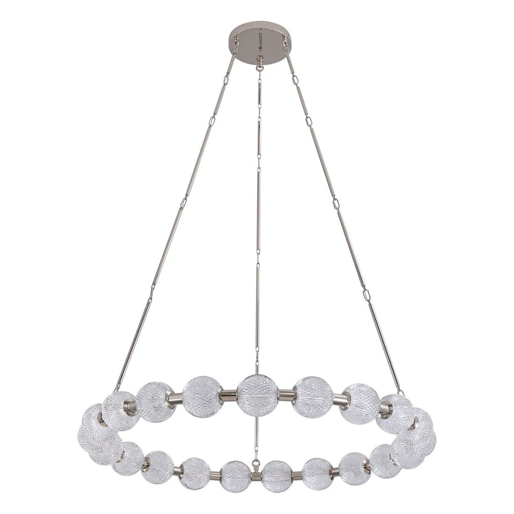 Alora Canada - LED Chandelier - Marni - Polished Nickel- Union Lighting Luminaires Decor