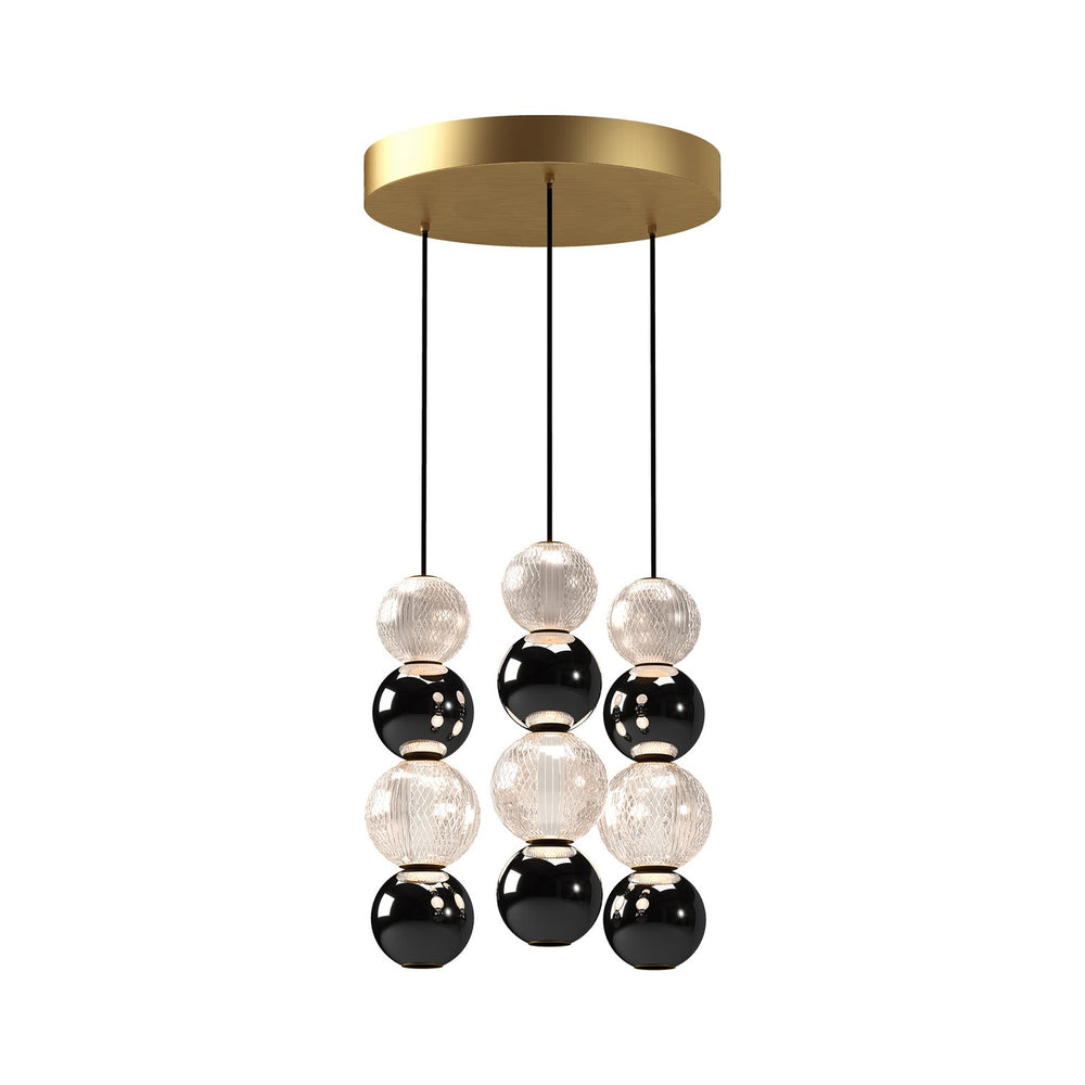 Alora Canada - LED Pendant - Onyx - Natural Brass- Union Lighting Luminaires Decor