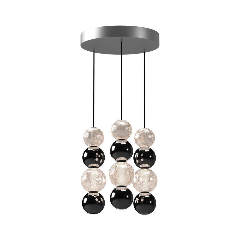 Alora Canada - LED Pendant - Onyx - Polished Nickel- Union Lighting Luminaires Decor