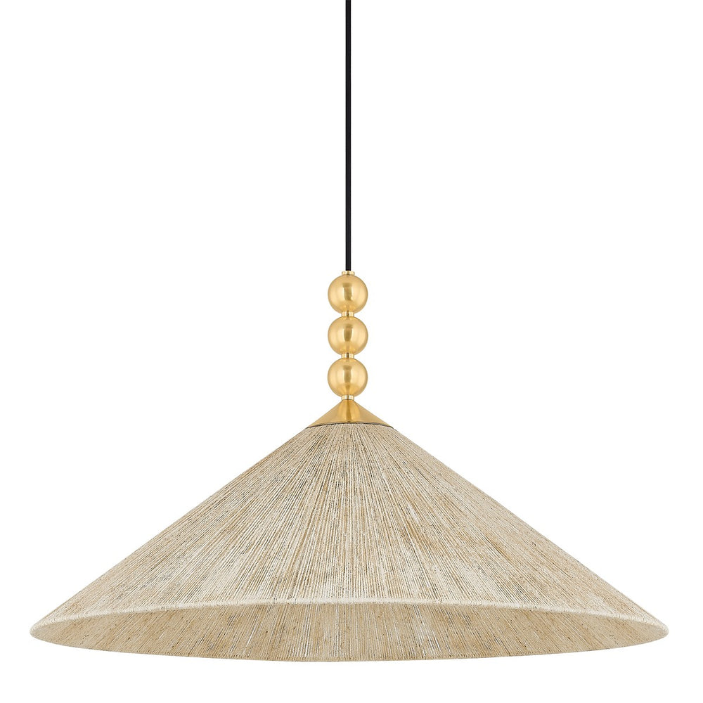 Mitzi Canada - One Light Pendant - Song - Aged Brass- Union Lighting Luminaires Decor