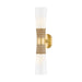 Mitzi Canada - Two Light Wall Sconce - Mica - Aged Brass- Union Lighting Luminaires Decor