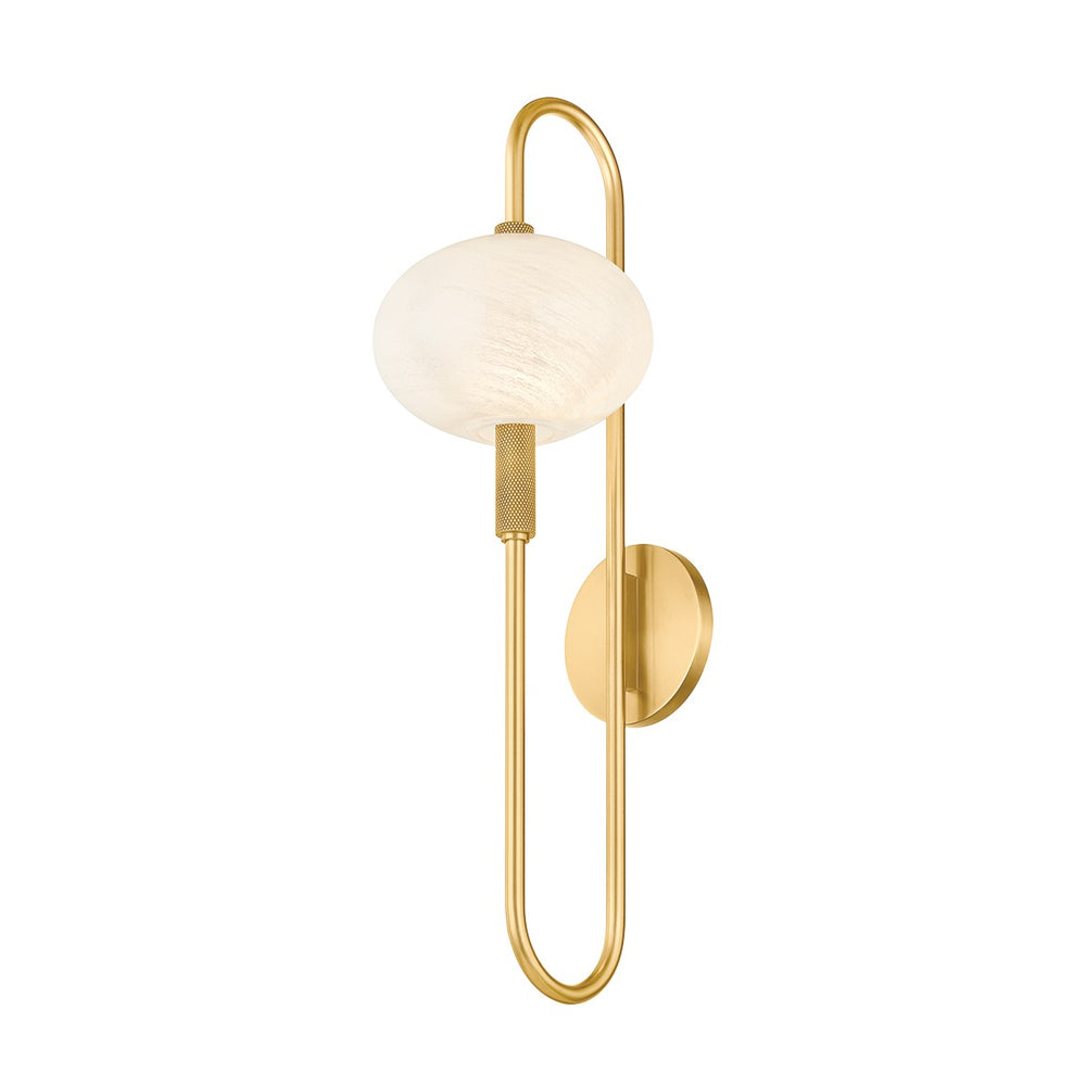 Mitzi Canada - One Light Wall Sconce - Delphine - Aged Brass- Union Lighting Luminaires Decor
