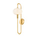 Mitzi Canada - One Light Wall Sconce - Delphine - Aged Brass- Union Lighting Luminaires Decor