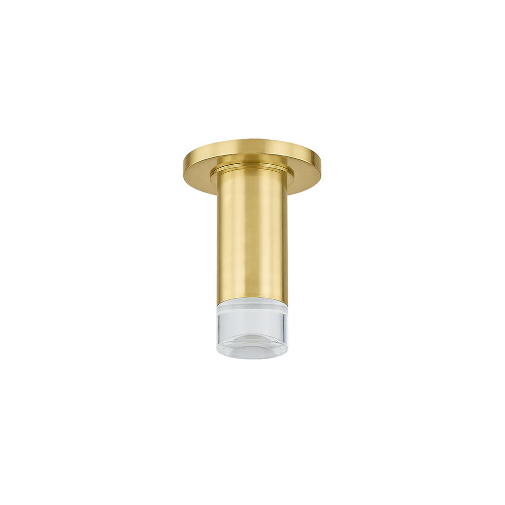 Mitzi Canada - One Light Flush Mount - Claudie - Aged Brass- Union Lighting Luminaires Decor