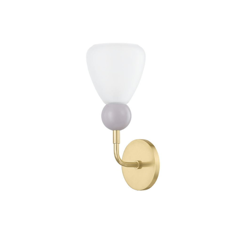 Mitzi Canada - One Light Wall Sconce - Doreen - Aged Brass/Soft Peignoir- Union Lighting Luminaires Decor