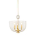 Mitzi Canada - Three Light Lantern - Arianne - Aged Brass- Union Lighting Luminaires Decor
