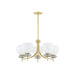 Mitzi Canada - Five Light Chandelier - Alexia - Aged Brass- Union Lighting Luminaires Decor