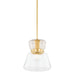 Mitzi Canada - One Light Pendant - Elodie - Aged Brass- Union Lighting Luminaires Decor