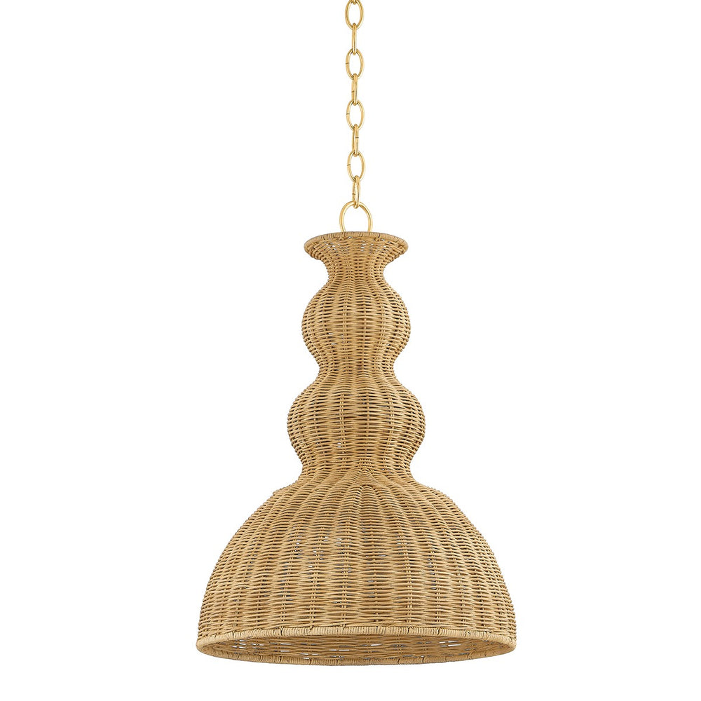Mitzi Canada - One Light Pendant - Mayla - Aged Brass- Union Lighting Luminaires Decor