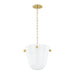 Mitzi Canada - One Light Pendant - Rima - Aged Brass- Union Lighting Luminaires Decor