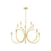 Mitzi Canada - Ten Light Chandelier - Aviana - Aged Brass- Union Lighting Luminaires Decor