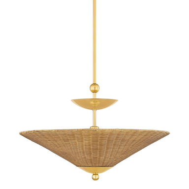 Mitzi Canada - One Light Pendant - Perilla - Aged Brass- Union Lighting Luminaires Decor