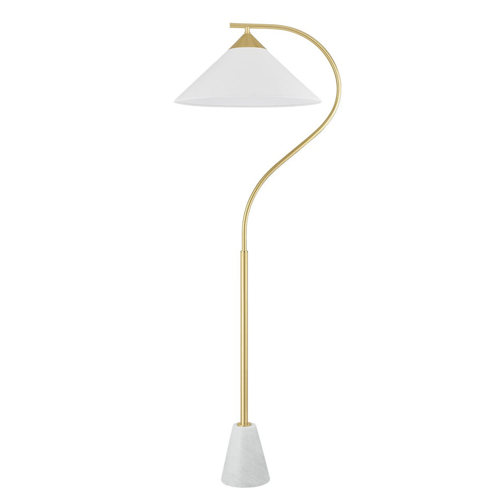 Mitzi Canada - One Light Floor Lamp - Bianca - Aged Brass- Union Lighting Luminaires Decor