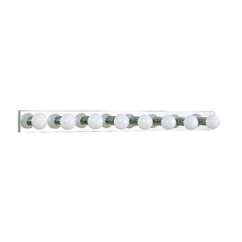 Generation Lighting Canada - Eight Light Wall / Bath - Center Stage - Chrome- Union Lighting Luminaires Decor