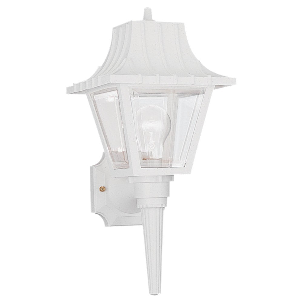 Generation Lighting Canada. - One Light Outdoor Wall Lantern - Polycarbonate Outdoor - White- Union Lighting Luminaires Decor