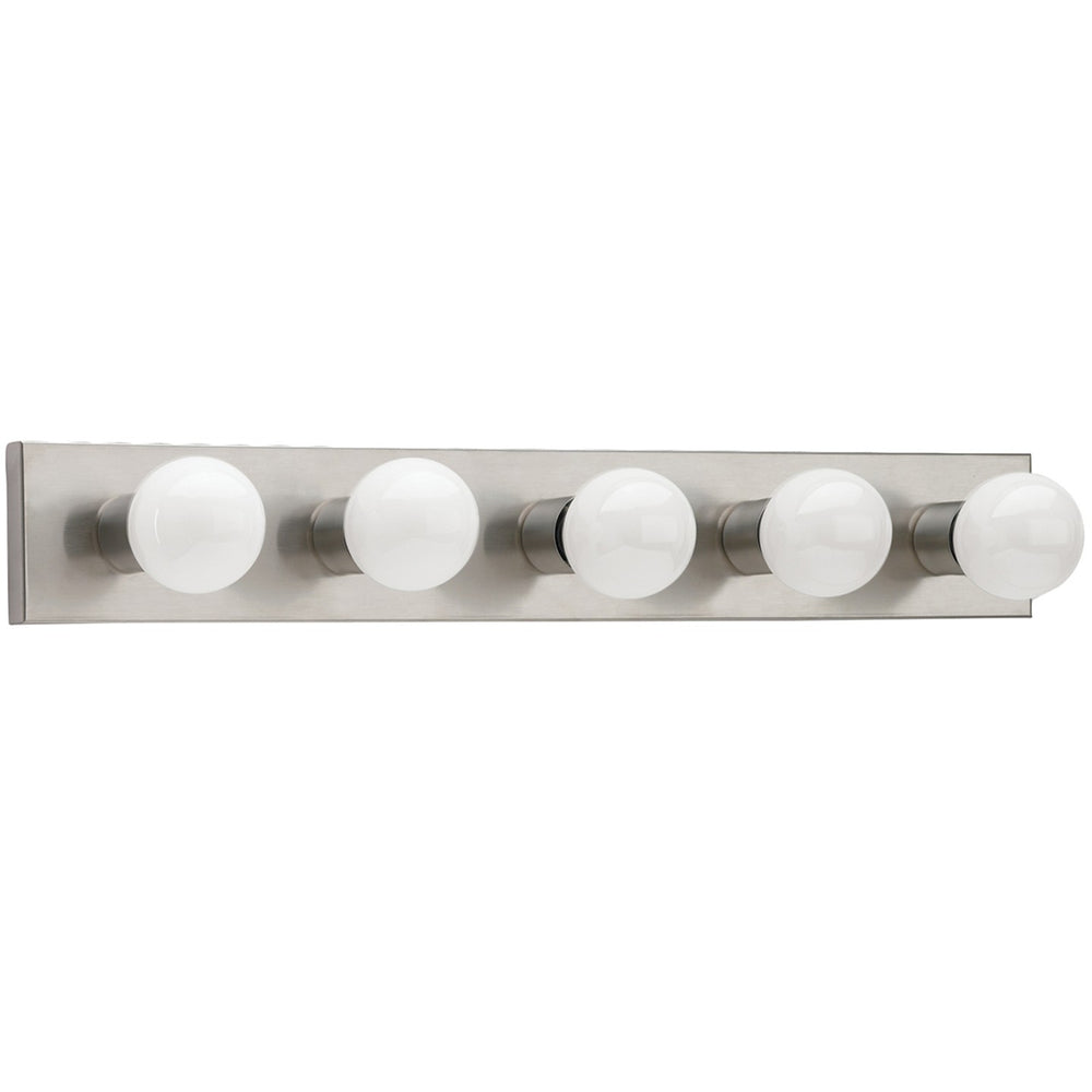Generation Lighting Canada - Five Light Wall / Bath - Center Stage - Brushed Stainless- Union Lighting Luminaires Decor