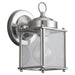Generation Lighting Canada - One Light Outdoor Wall Lantern - New Castle - Antique Brushed Nickel- Union Lighting Luminaires Decor