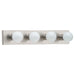 Generation Lighting Canada - Four Light Wall / Bath - Center Stage - Brushed Stainless- Union Lighting Luminaires Decor