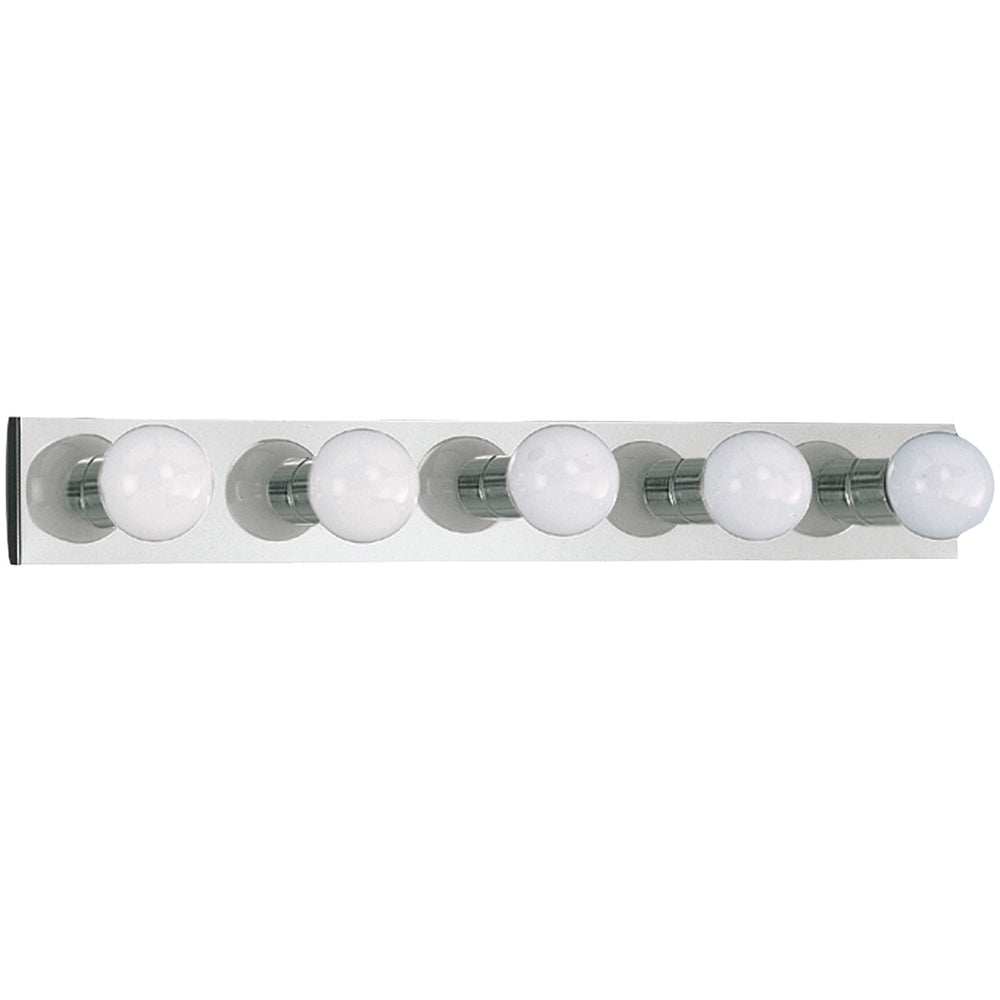Generation Lighting Canada - Five Light Wall / Bath - Center Stage - Chrome- Union Lighting Luminaires Decor