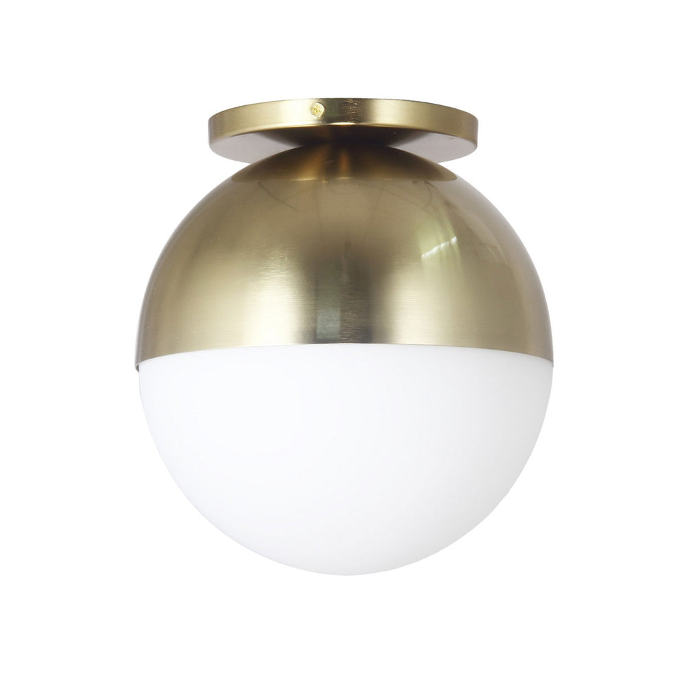 Dainolite Canada - One Light Flush Mount - Dayana - Aged Brass- Union Lighting Luminaires Decor