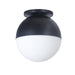 Dainolite Canada - One Light Flush Mount - Dayana - Matte Black- Union Lighting Luminaires Decor