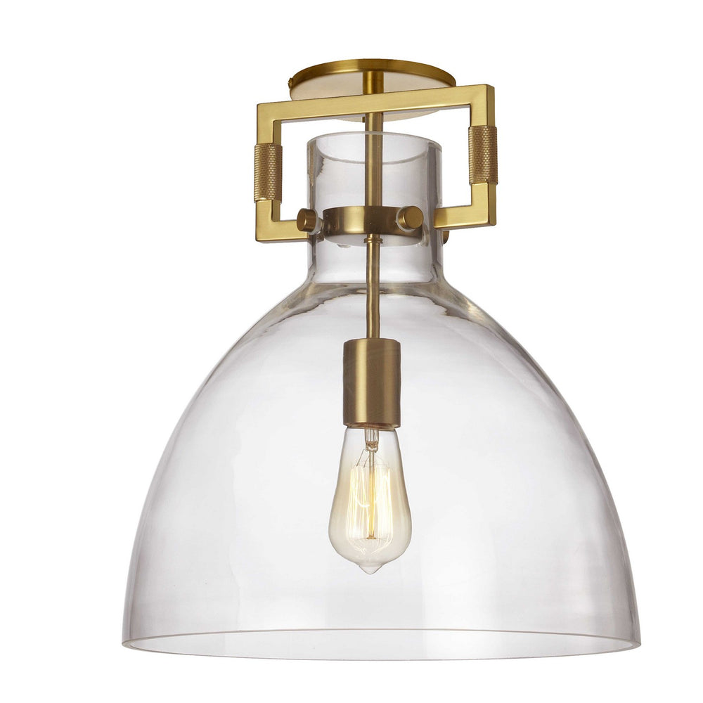 Dainolite Canada - One Light Semi Flush Mount - Liberty - Clear- Union Lighting Luminaires Decor