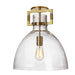 Dainolite Canada - One Light Semi Flush Mount - Liberty - Clear- Union Lighting Luminaires Decor