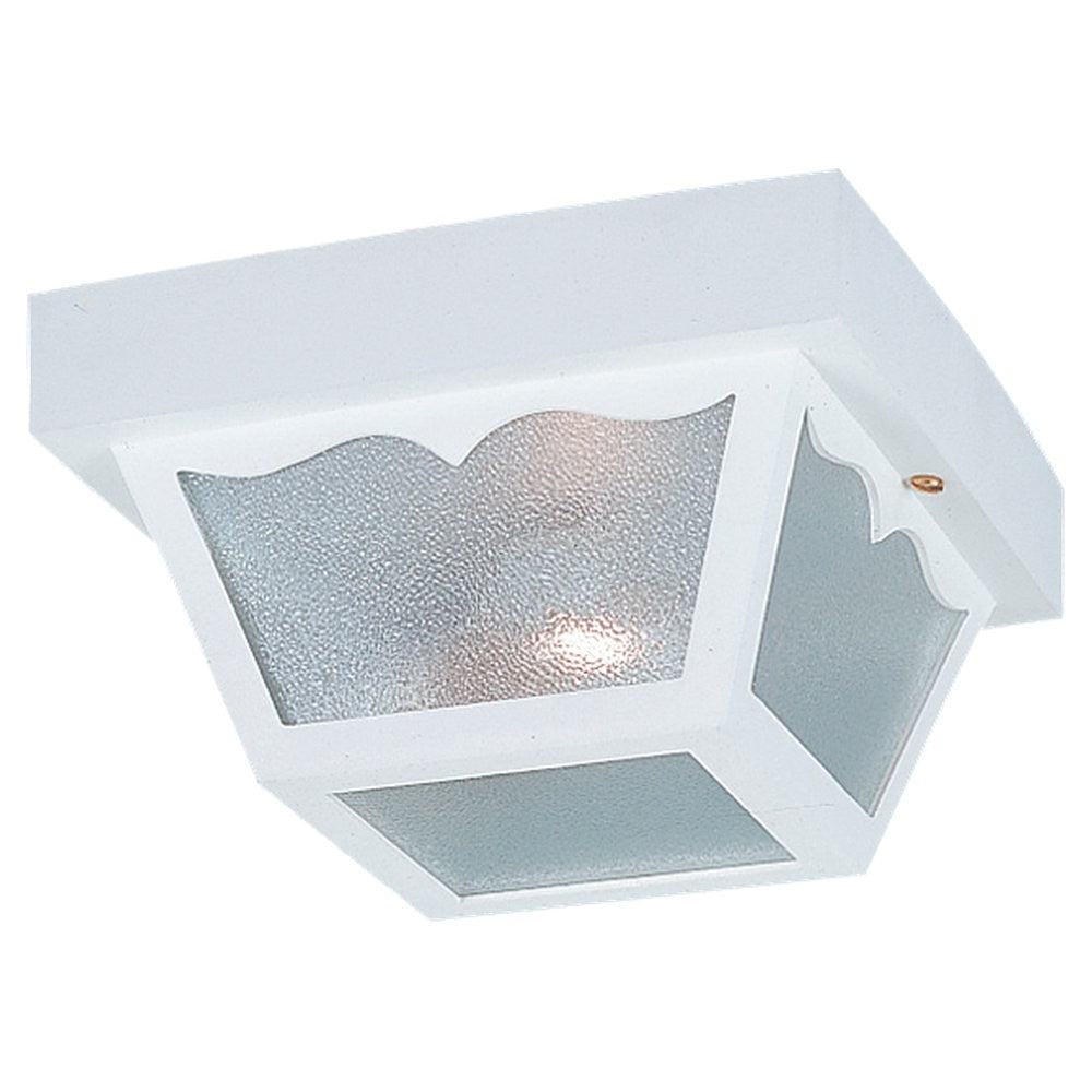 Generation Lighting Canada. - One Light Outdoor Flush Mount - Outdoor Ceiling - White- Union Lighting Luminaires Decor