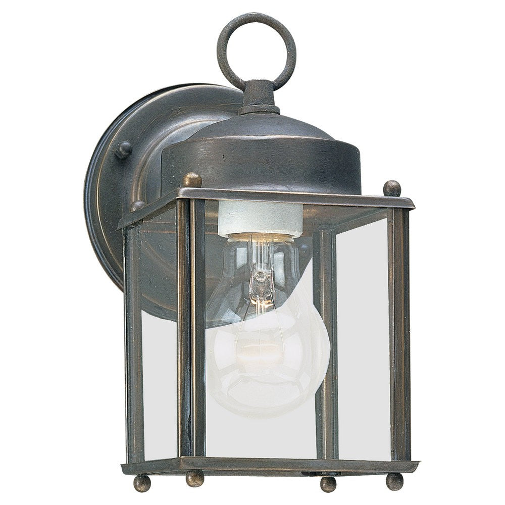 Generation Lighting Canada - One Light Outdoor Wall Lantern - New Castle - Antique Bronze- Union Lighting Luminaires Decor