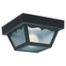 Generation Lighting Canada. - One Light Outdoor Flush Mount - Outdoor Ceiling - Black- Union Lighting Luminaires Decor