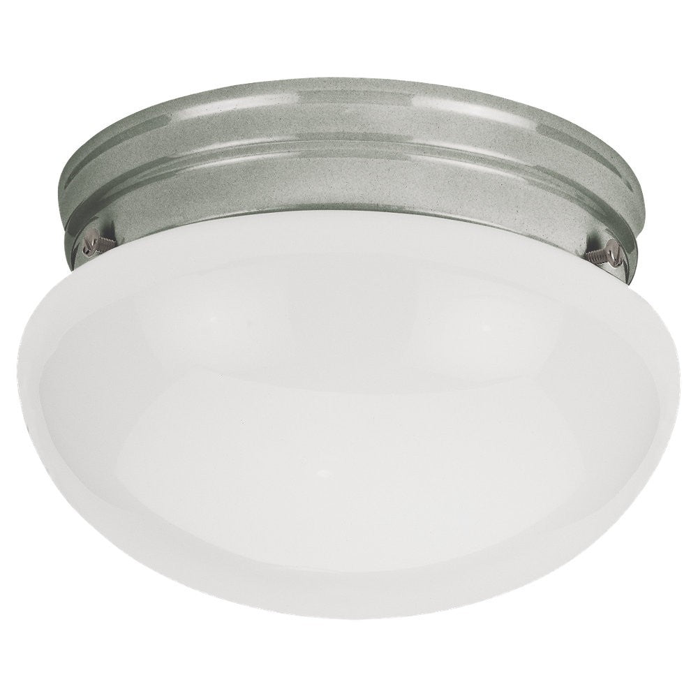 Generation Lighting Canada - One Light Flush Mount - Webster - Brushed Nickel- Union Lighting Luminaires Decor