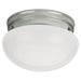 Generation Lighting Canada - One Light Flush Mount - Webster - Brushed Nickel- Union Lighting Luminaires Decor