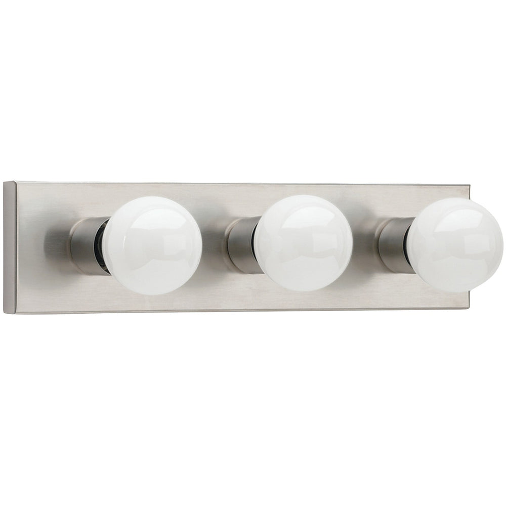 Generation Lighting Canada - Three Light Wall / Bath - Center Stage - Brushed Stainless- Union Lighting Luminaires Decor