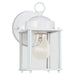 Generation Lighting Canada - One Light Outdoor Wall Lantern - New Castle - White- Union Lighting Luminaires Decor