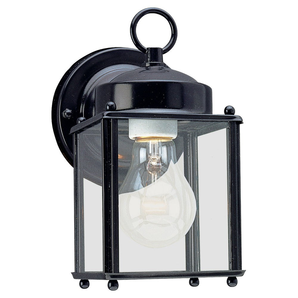 Generation Lighting Canada - One Light Outdoor Wall Lantern - New Castle - Black- Union Lighting Luminaires Decor