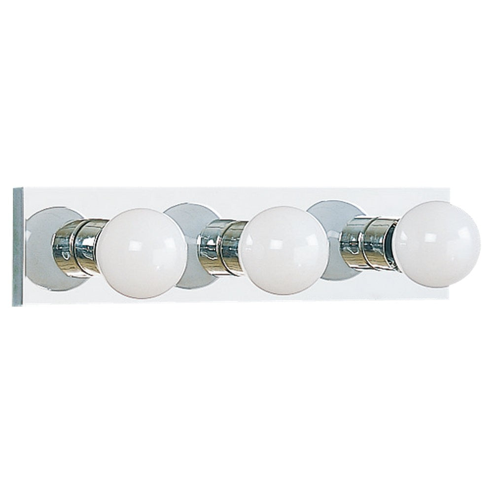 Generation Lighting Canada - Three Light Wall / Bath - Center Stage - Chrome- Union Lighting Luminaires Decor