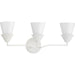 Progress Canada - Three Light Bath - Pinellas - White Plaster- Union Lighting Luminaires Decor