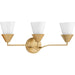 Progress Canada - Three Light Bath - Pinellas - Soft Gold- Union Lighting Luminaires Decor