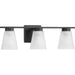 Progress Canada - Three Light Bath - Tanner - Matte Black- Union Lighting Luminaires Decor