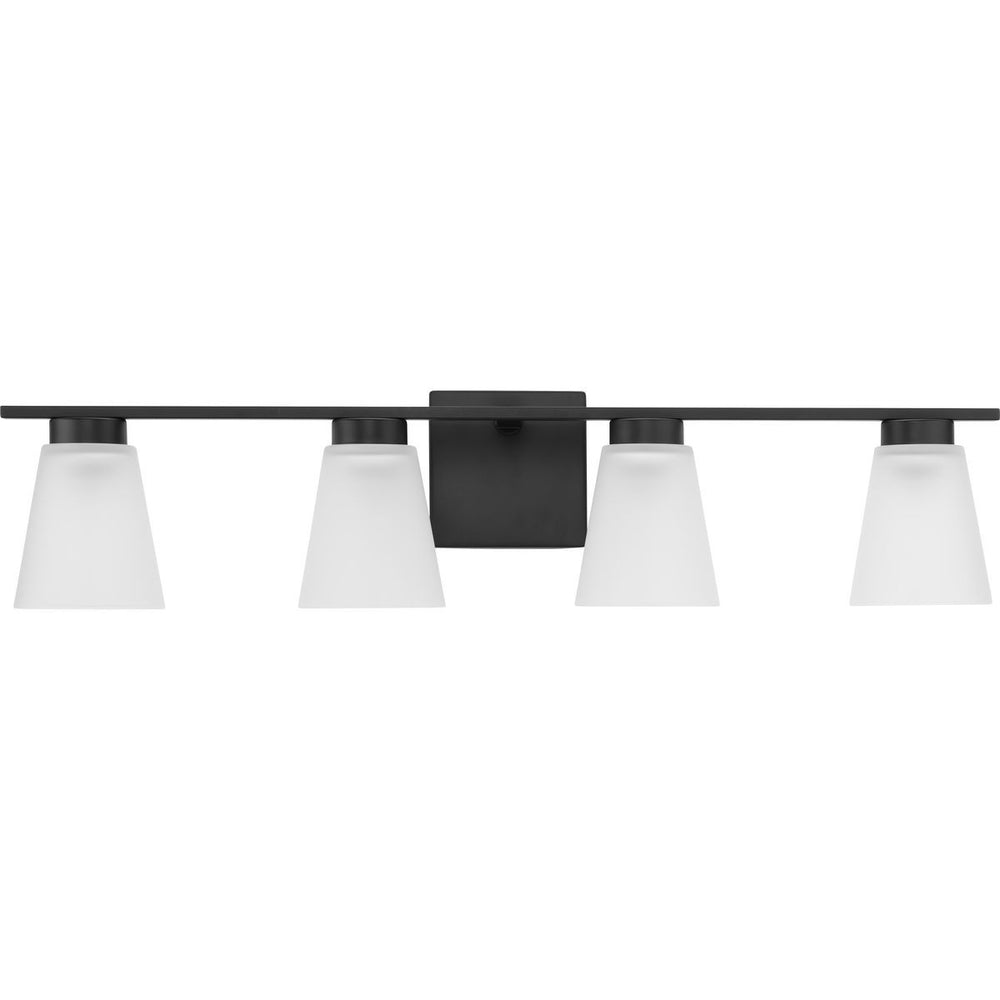 Progress Canada - Four Light Bath - Tanner - Matte Black- Union Lighting Luminaires Decor