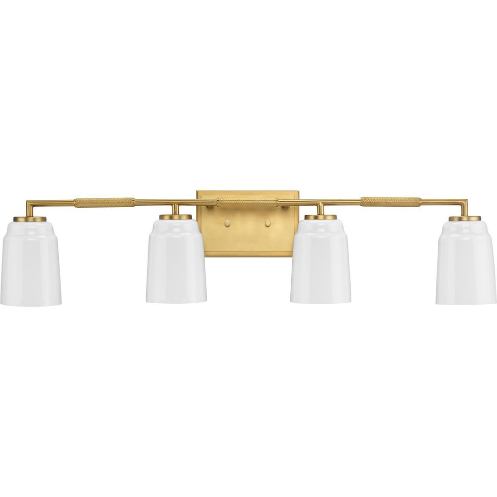 Progress Canada - Four Light Bath - Spenser - Brushed Gold- Union Lighting Luminaires Decor