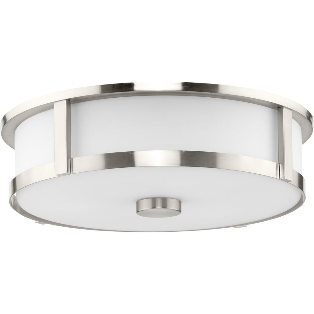 Progress Canada - Three Light Flushmount - Gilliam - Brushed Nickel- Union Lighting Luminaires Decor