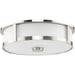 Progress Canada - Three Light Flushmount - Gilliam - Brushed Nickel- Union Lighting Luminaires Decor