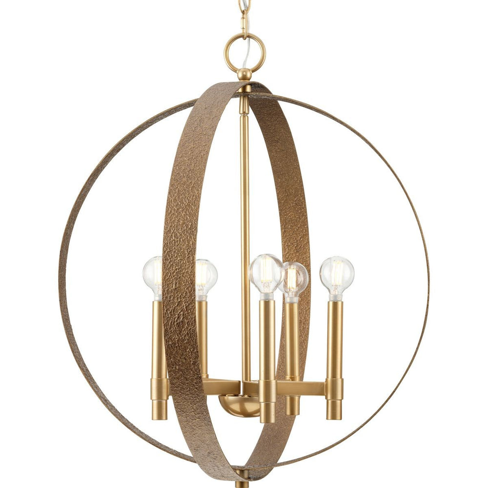 Progress Canada - Five Light Chandelier - Allegheny - Soft Gold- Union Lighting Luminaires Decor
