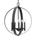 Progress Canada - Five Light Chandelier - Allegheny - Matte Black- Union Lighting Luminaires Decor
